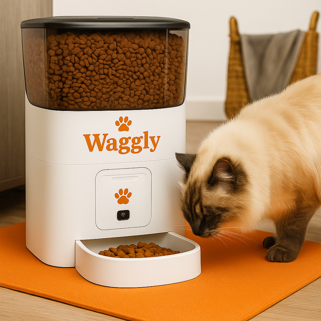 Waggly Automatic Pet Feeder - App + Camera